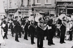Barrack Street Band performing on the street in 1982. Image from the Evening Echo.