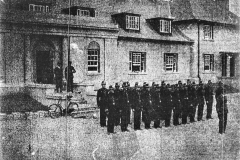The first batch of Civic Guards to be stationed at the new barracks in Elizabeth Fort in August 1929. Image from the Cork Examiner.