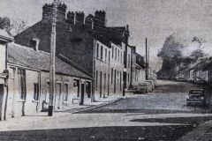 High Street in 1967. The row of cottages on the left were demolised in 1975 when the layout of the junction was changed. Image from the Evening Echo.