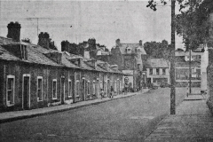 Seen here in 1971, these cottages on Langford Row were among the buildings demolished a few years later when the road through to Summer Hill South was straightened. Image from the Evening Echo.